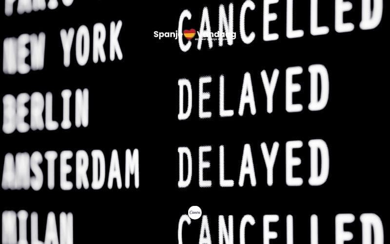 Meer dan 20 procent van de vluchten in Spanje had vertraging of werd geannuleerd