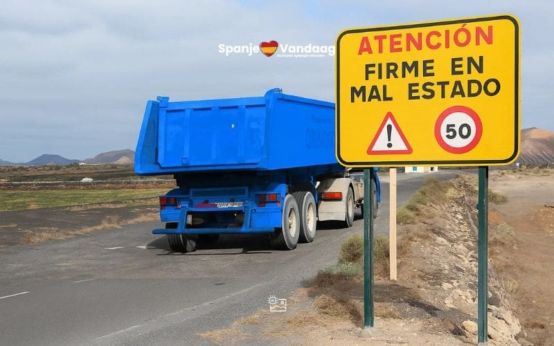 Meer dan de helft van de Spaanse wegen verkeert in slechte staat