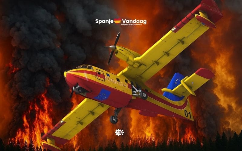 Spanje vraagt preventief twee grote blusvliegtuigen aan bij EU