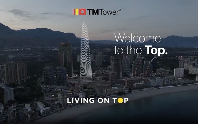Nieuwe TM Tower in Benidorm wordt hoogste woontoren van Europa