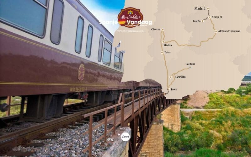Luxe toeristentrein Al Ándalus door Andalusië krijgt vanaf 2026 nieuwe route via Madrid