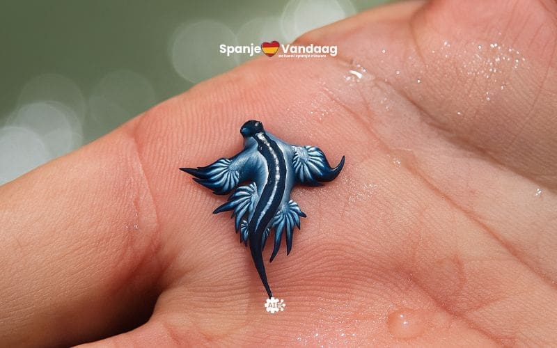 Gevreesde Blauwe draak duikt op bij Mijas en verrast strandgangers