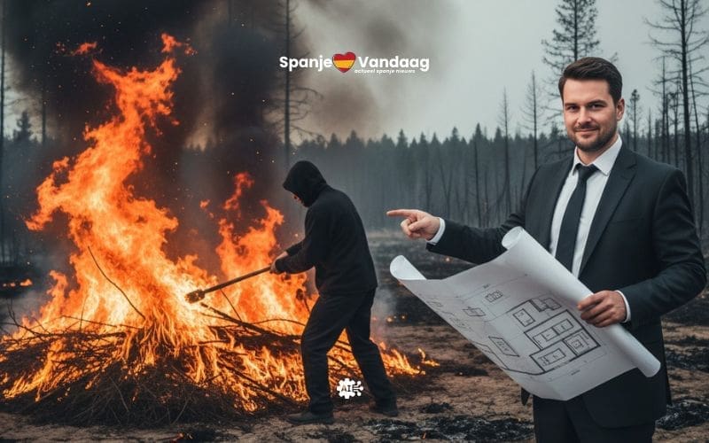 Bosbranden in Spanje zijn niet opzettelijk aangestoken voor bouwprojecten