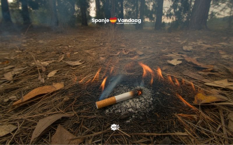 Zes jaar cel voor bosbrand en duizend euro boete voor roken in de natuur in Spanje