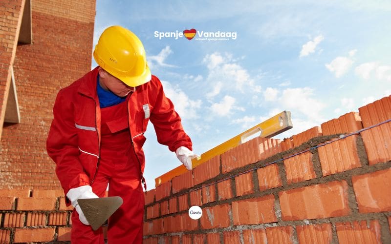 Bouwvakkers in Spanje verdienen nog maar een schijntje van vroeger