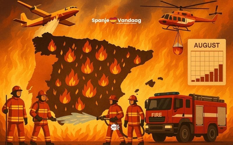 Spanje beleeft rampjaar met ruim 410.000 hectare verwoest door natuurbranden