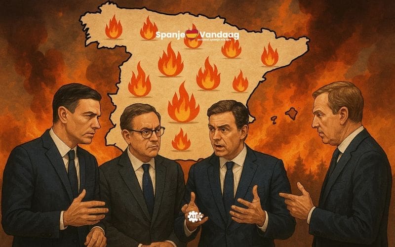 Wie draagt de verantwoordelijkheid bij bosbranden in Spanje?