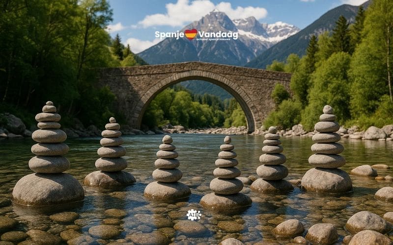 Nationale Park Ordesa waarschuwt want stenen stapelen schaadt natuur meer dan je denkt