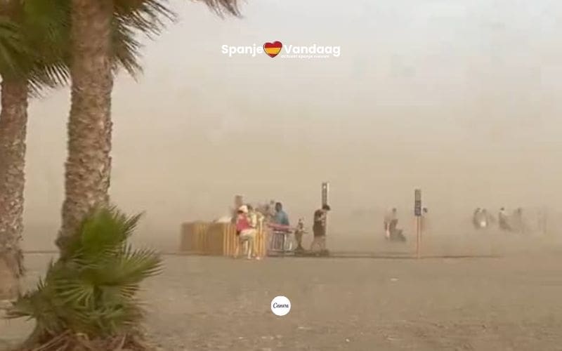 Hitte-storm verrast strandgangers en zorgt voor angstige momenten aan de Costa Tropical