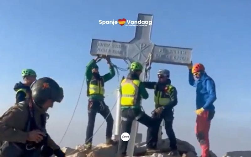 Historisch kruis keert terug op hoogste top van de Pyreneeën
