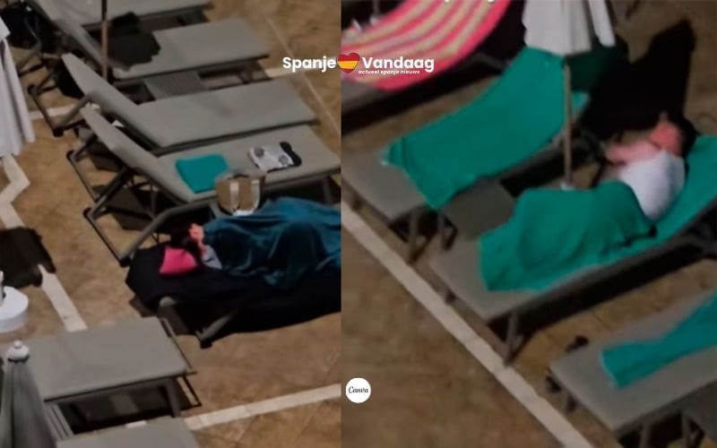 Ligbeddenoorlog Tenerife escaleert met toeristen die slapen op ligbedden om deze te bezetten