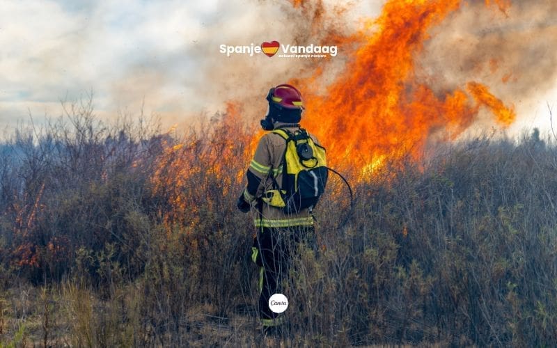 Spaanse overheid schakelt op naar pre-noodsituatie vanwege bosbranden