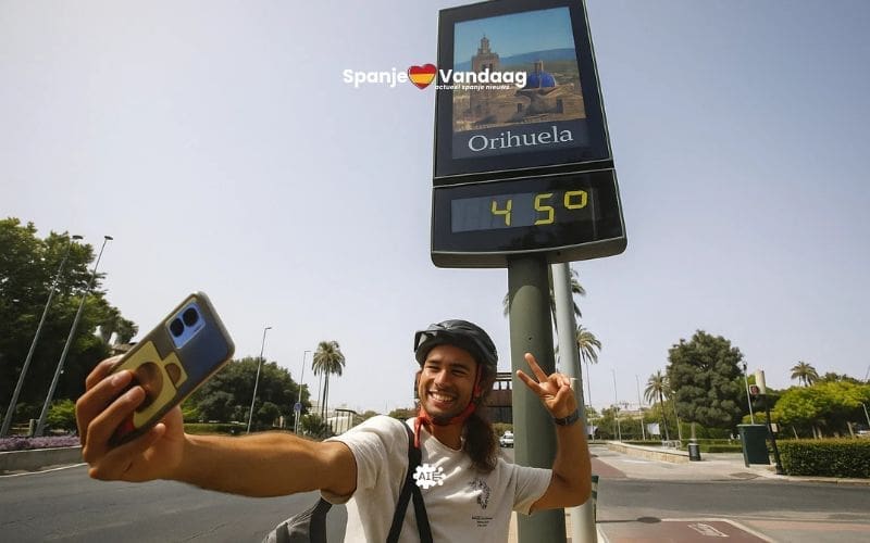 Orihuela kreunt onder extreme hitte van bijna 45 graden