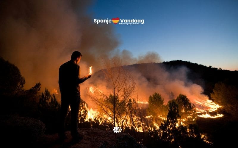 Brandstichter in Extremadura verantwoordelijk voor 23 bosbranden blijft op vrije voeten