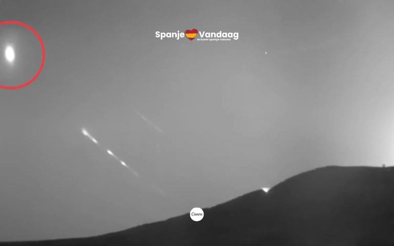 Spectaculaire vuurbol van de Perseïden verlicht Spaanse nachthemel