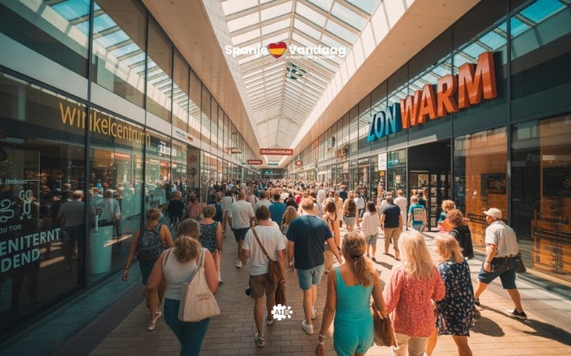 Winkelcentra zijn nieuwe hitte­schuilplaatsen in Spanje