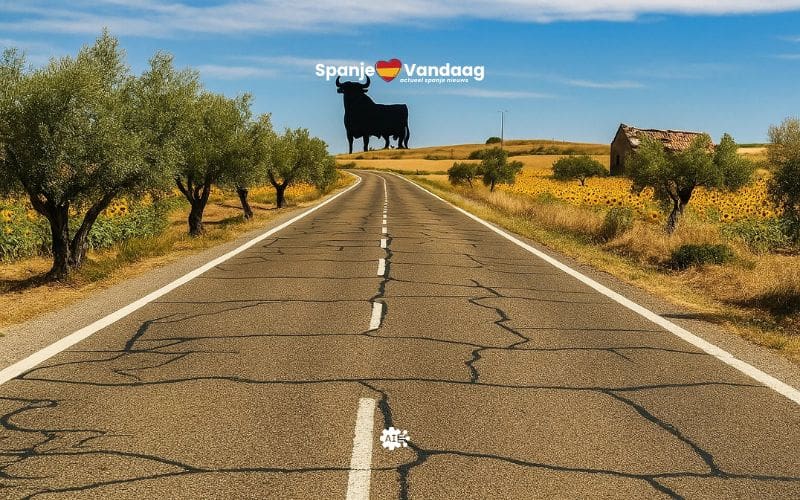 Waarschuwing voor onverwacht slipgevaar bij zwarte strepen op wegen in Spanje