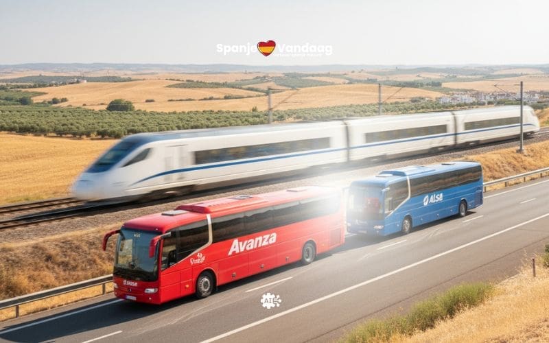 Spaanse busbedrijven vragen steun om concurrentie met hogesnelheidstrein te overleven