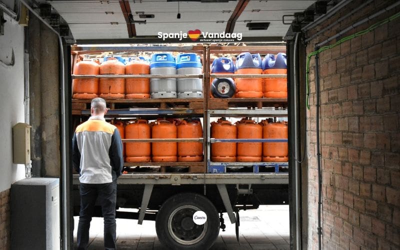 Oranje butaangasflessen in Spanje opnieuw goedkoper
