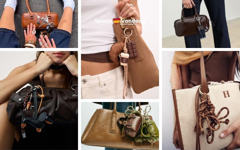 Sleutelhangers zijn ook in Spanje dé nieuwe zomerse accessoires voor je tas. Doe je mee?