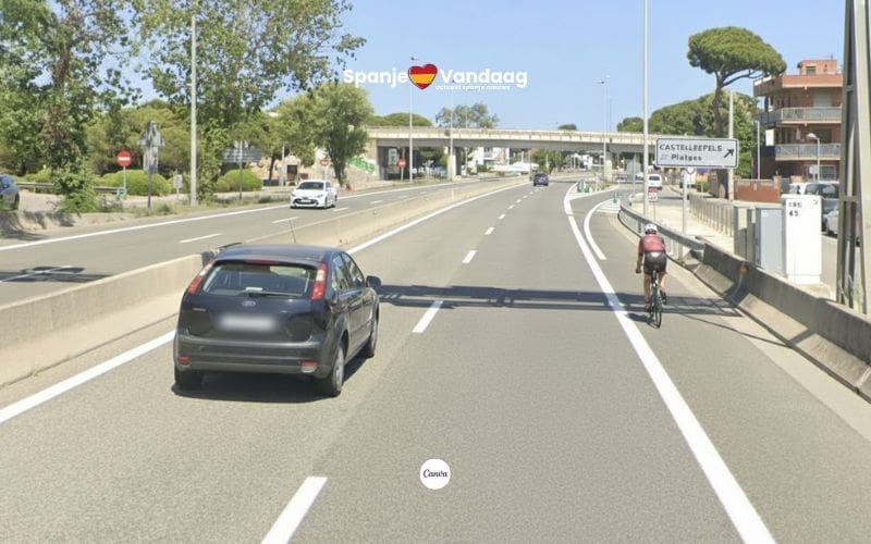 Mag je in Spanje fietsen op de autoweg of snelweg?