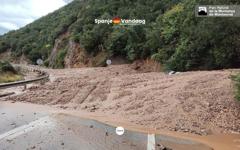 Noodweer in Spanje met twee doden in Barcelona en chaos bij het klooster van Montserrat