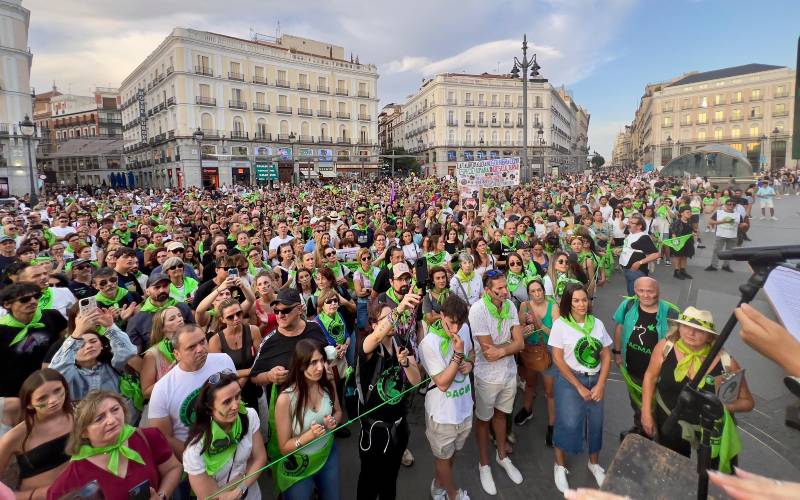 Tienduizend mensen protesteren tegen stierenvechten in Madrid