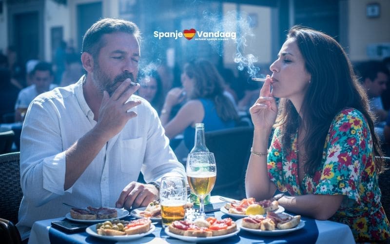 Wanneer gaat het rook- en vapeverbod op terrassen in Spanje echt gelden?