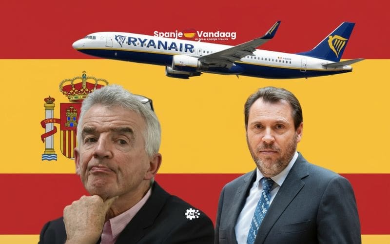 Transportminister beschuldigt Ryanair van druk en misleiding in Spanje