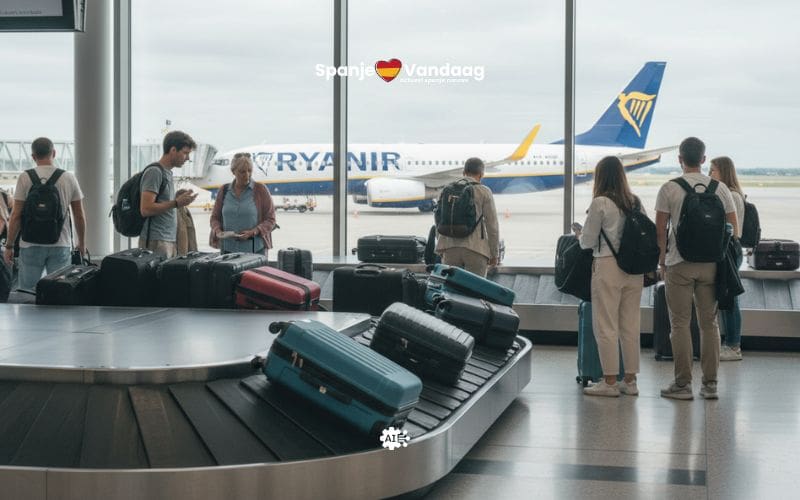 Waarom waarschuwt Ryanair voor zwarte koffers in Spanje?