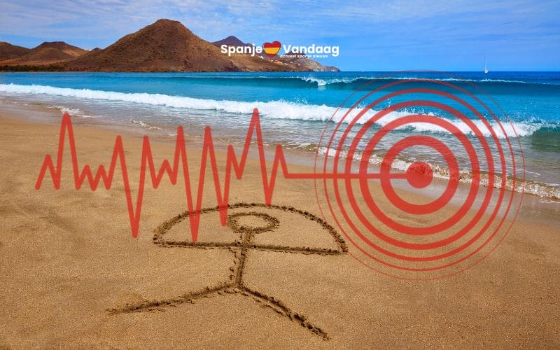 Aardbeving voor de kust van Spanje voelbaar tot in Almería, Granada en Málaga