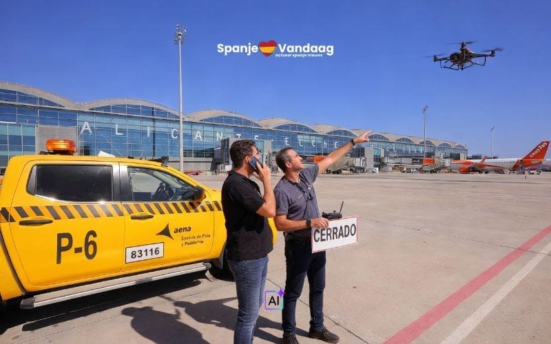 Drone zorgt voor chaos en sluit tijdelijk luchthaven van Alicante-Elche aan de Costa Blanca