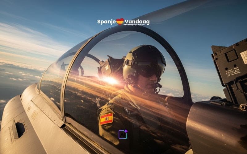 Spaanse F-18-piloot onthult hoe snel hij het land doorkruist