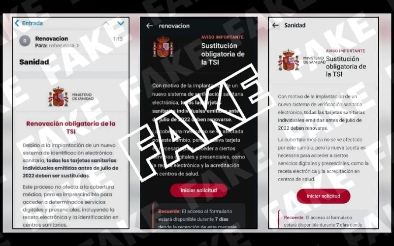 Valse e-mail over vernieuwing van Spaanse ziekenzorgkaart blijkt phishing-truc