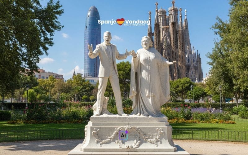 Barcelona eert Freddie Mercury en Montserrat Caballé met standbeeld in Parc de les Glòries
