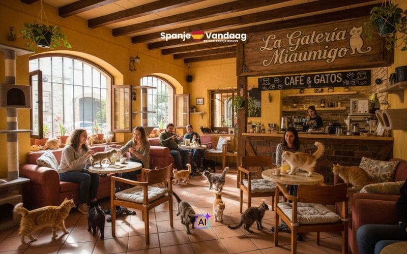 Eerste kattencafé van Tenerife opent in Santa Cruz