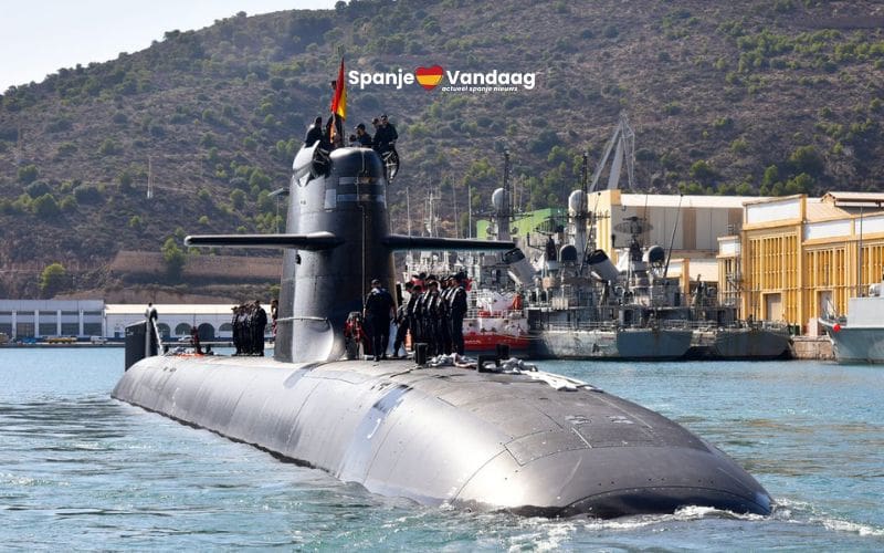 Spaanse onderzeeër Isaac Peral vertrekt voor NAVO-missie in de Middellandse Zee