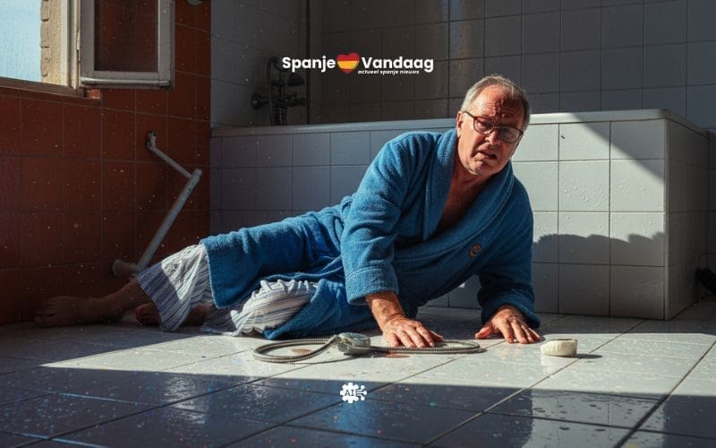 Acht op de tien ongelukken met ouderen in huis gebeuren in Spanje in de badkamer