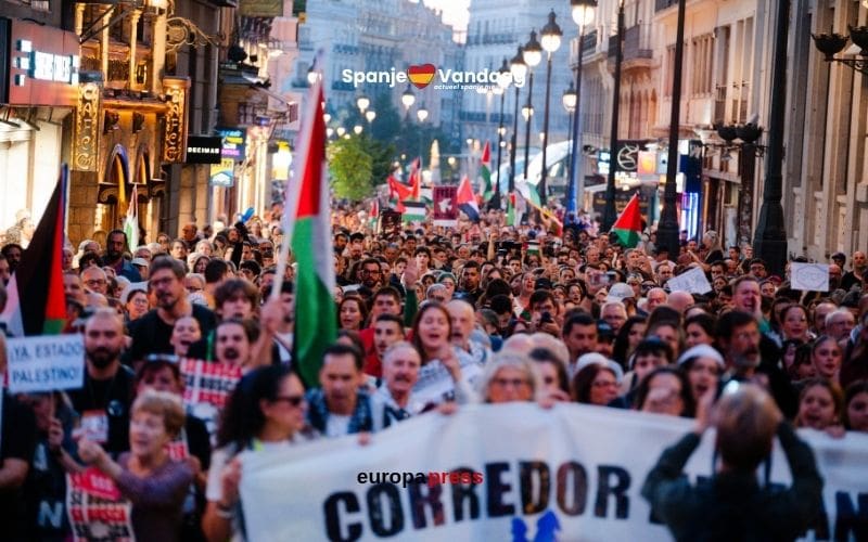 Protesten in Spanje voor Palestijnse activistenvloot lopen uit de hand