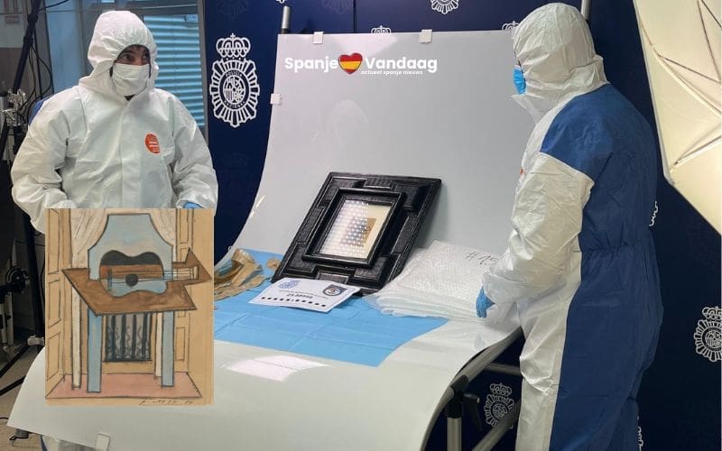 Verdwenen Picasso dook op bij vrouw in Madrid die dacht dat het een pakket was