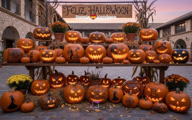 Wist je dat ze in Spanje al lang voor Halloween pompoenen versierden?