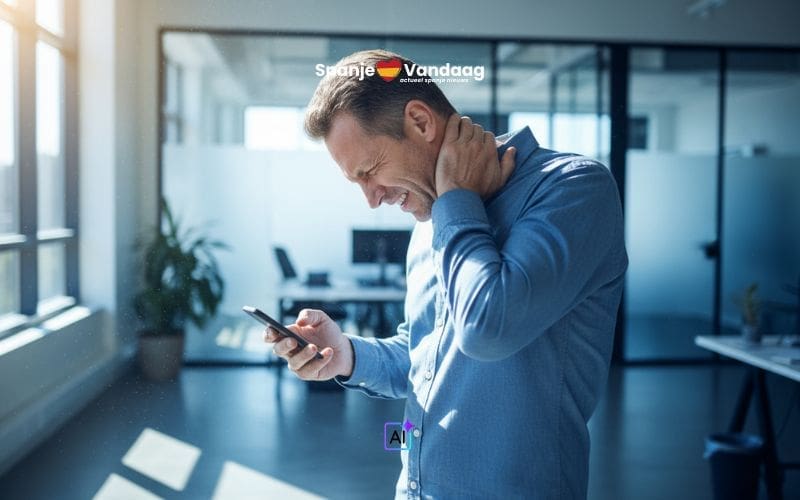 Nieuw fenomeen ‘text neck’ treft steeds meer mensen in Spanje