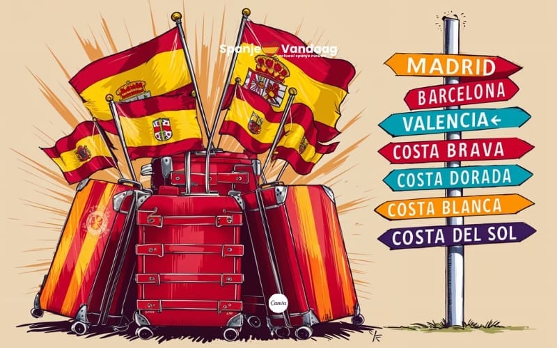 Spanje bereikt bijna 67 miljoen buitenlandse toeristen in acht maanden