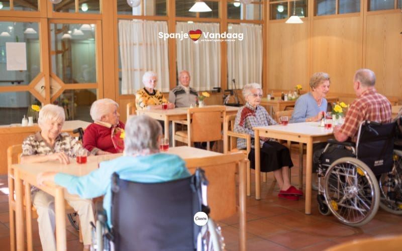 Spaanse ouderen in verzorgingstehuizen zijn gemiddeld 85 jaar en vaak zwaar afhankelijk van zorg