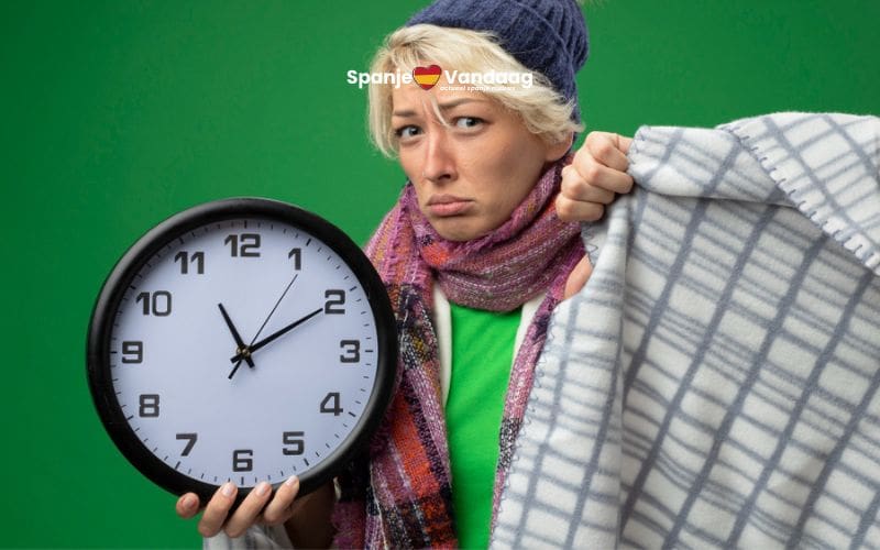 Ook in Spanje gaat de klok weer een uur terug tijdens de wintertijd