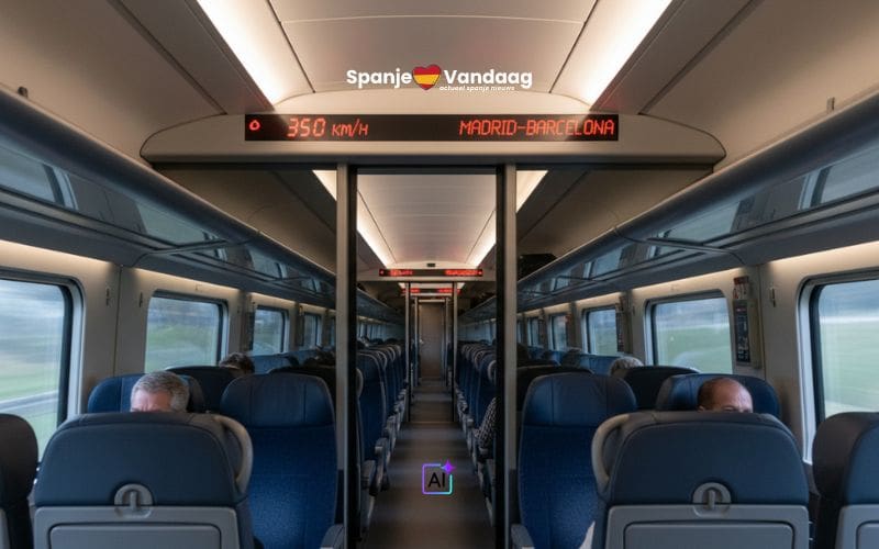 Spanje krijgt treinen tot 350 km/u om de reis tussen Madrid en Barcelona te verkorten tot minder dan twee uur