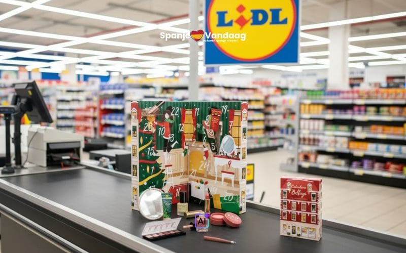 Lange rijen bij de Lidl in Spanje voor goedkope beauty-adventskalender