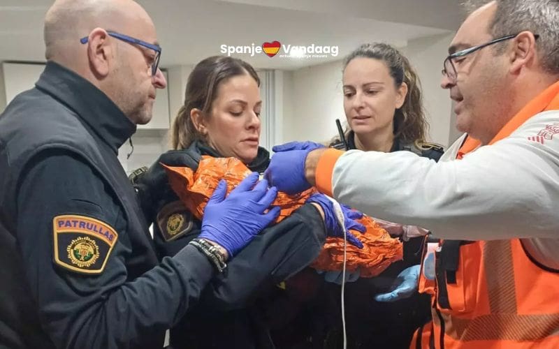 Vrouw uit Valencia bevalt thuis zonder te weten dat ze zwanger was