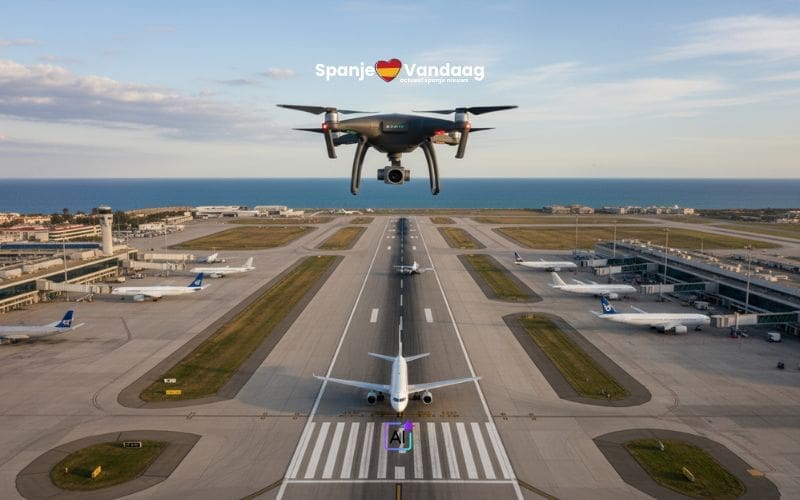 Drones veroorzaken steeds meer chaos op Europese en Spaanse luchthavens