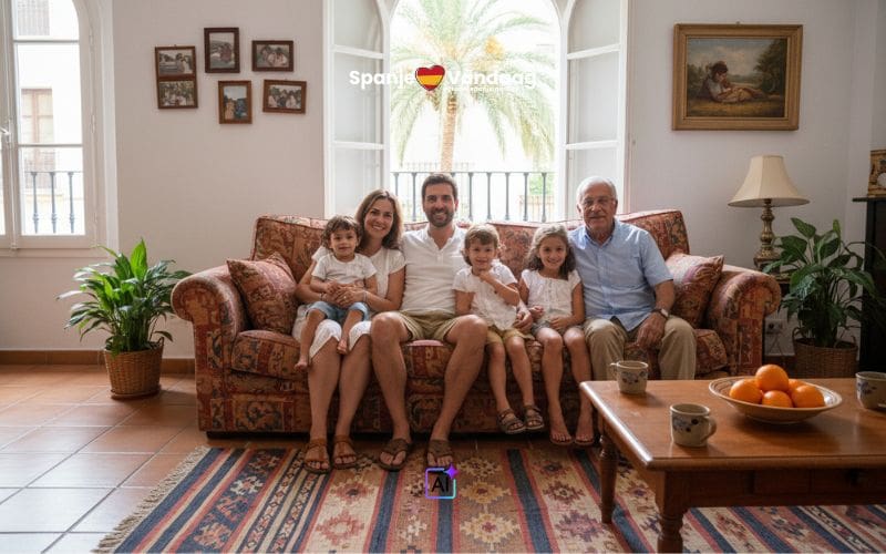 Steeds meer Spaanse gezinnen wonen samen met grootouders